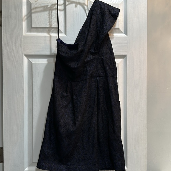 BCBGeneration Sz 10 “Custom Altered Chest to 34b” Blk Lace/Blu Slip Dress Mini - Picture 3 of 7